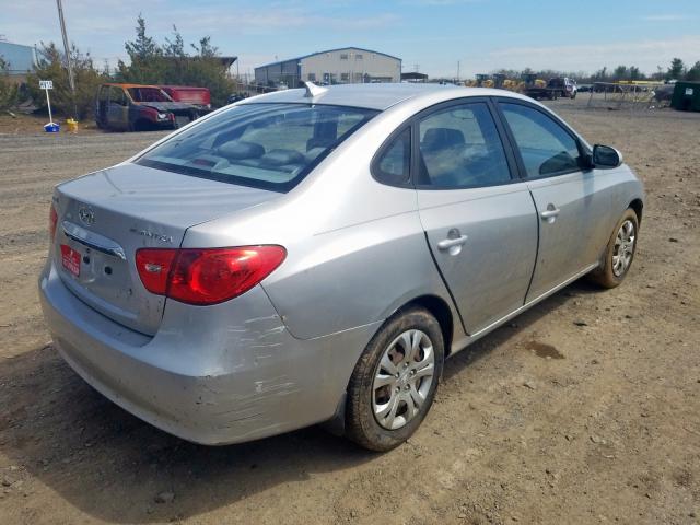 KMHDU4AD4AU920606 - 2010 HYUNDAI ELANTRA BLUE  photo 4