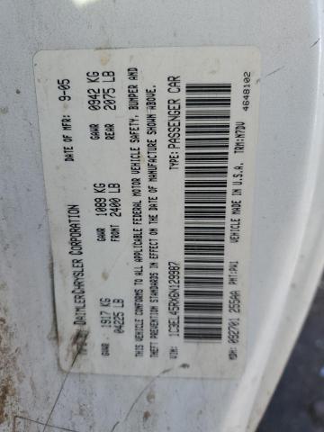 1C3EL45RX6N129987 - 2006 CHRYSLER SEBRING WHITE photo 10