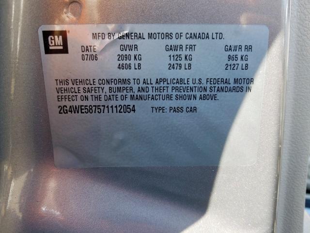 2G4WE587571112054 - 2007 BUICK LACROSSE CXS  照片 10