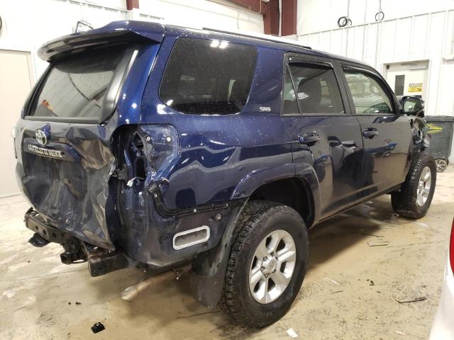 JTEBU5JR4J5543231 - 2018 TOYOTA 4RUNNER SR5/SR5 PREMIUM BLUE photo 3