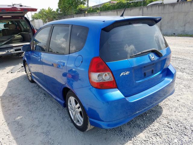 JHMGD376X7S028013 - 2007 HONDA FIT S  photo 3