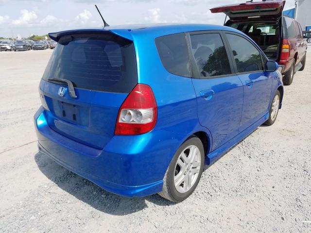 JHMGD376X7S028013 - 2007 HONDA FIT S  photo 4