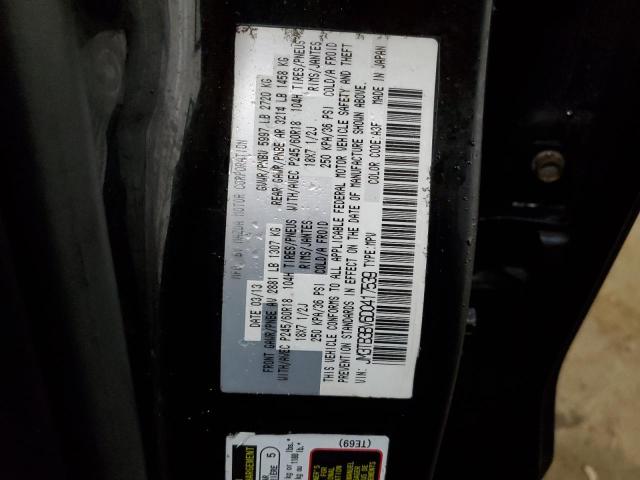 JM3TB3BV6D0417539 - 2013 MAZDA CX-9 SPORT BLACK photo 13