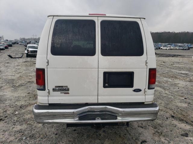 1FBSS31L28DA86286 - 2008 FORD ECONOLINE E350 SUPER DUTY WAGON WHITE photo 6