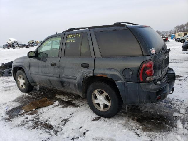 1GNDT13S462152623 - 2006 CHEVROLET TRAILBLAZE LS GRAY photo 2