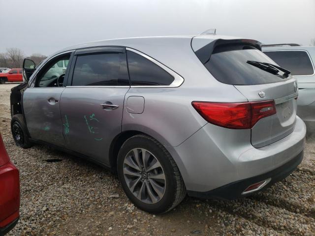 5FRYD3H64GB004712 - 2016 ACURA MDX TECHNOLOGY SILVER photo 2