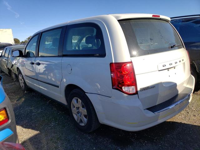 2C4RDGBG0DR643152 - 2013 DODGE GRAND CARA SE WHITE photo 2