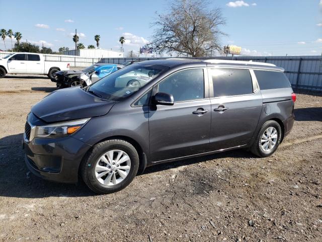 KNDMB5C10G6216368 - 2016 KIA SEDONA LX GRAY photo 1