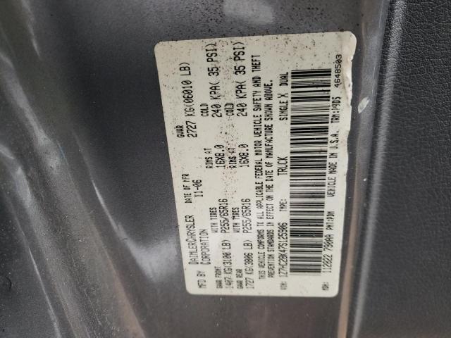 1Z7HC28K47S125906 - 2007 MITSUBISHI RAIDER LS GRAY photo 12