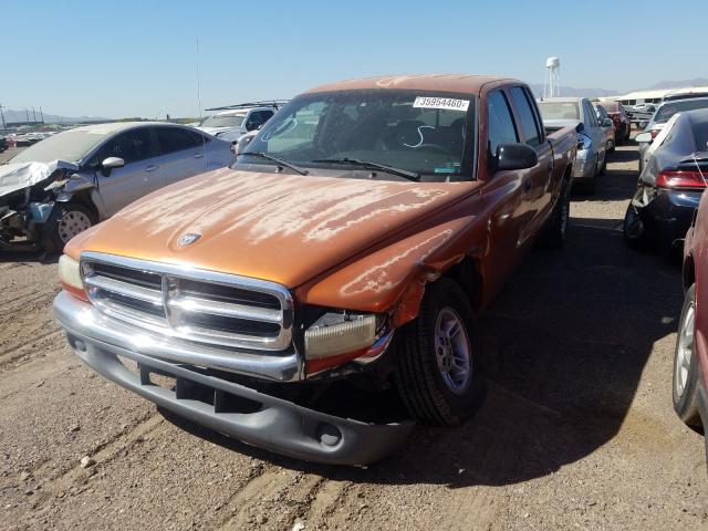 1B7GL2ANXYS688682 - 2000 DODGE DAKOTA QUAD  photo 2