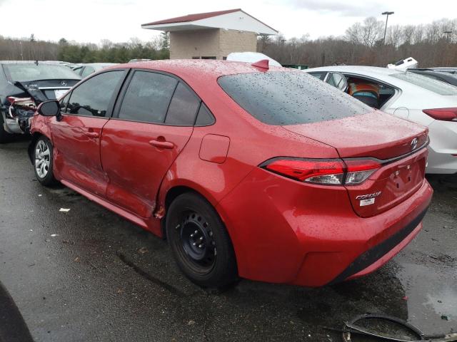 5YFEPMAE2MP256168 - 2021 TOYOTA COROLLA LE RED photo 2