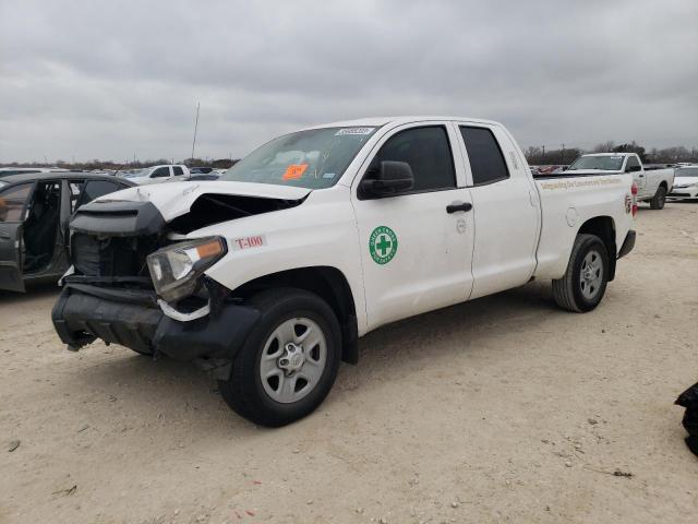 5TFRY5F1XKX247047 - 2019 TOYOTA TUNDRA DOUBLE CAB SR/SR5 WHITE photo 1