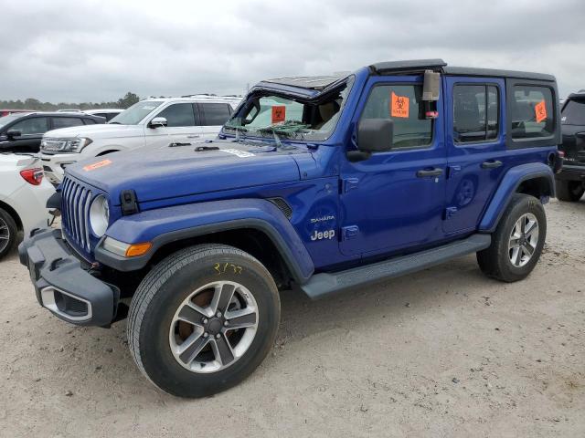 1C4HJXEG6JW238562 - 2018 JEEP WRANGLER U SAHARA BLUE photo 1