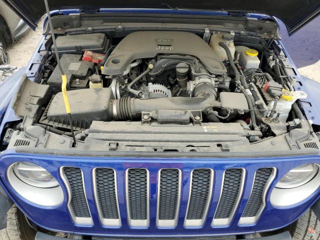 1C4HJXEG6JW238562 - 2018 JEEP WRANGLER U SAHARA BLUE photo 11