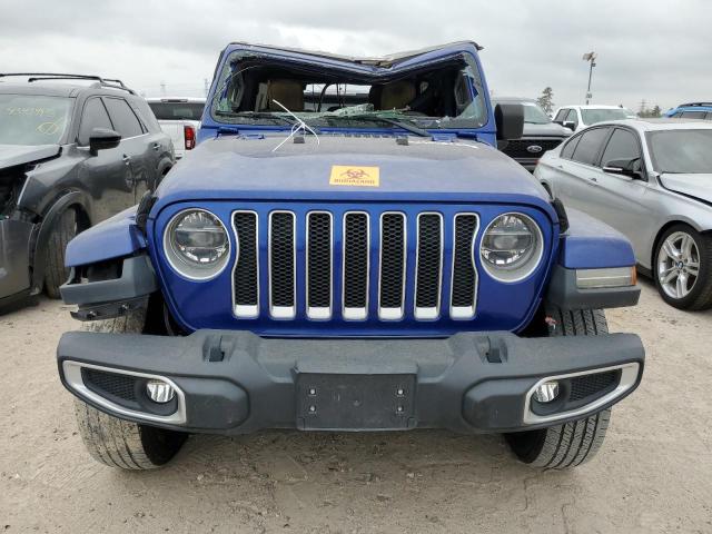 1C4HJXEG6JW238562 - 2018 JEEP WRANGLER U SAHARA BLUE photo 5