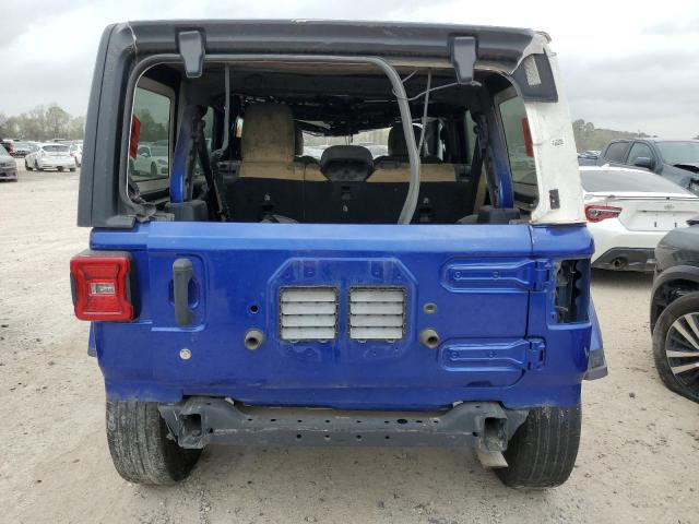 1C4HJXEG6JW238562 - 2018 JEEP WRANGLER U SAHARA BLUE photo 6