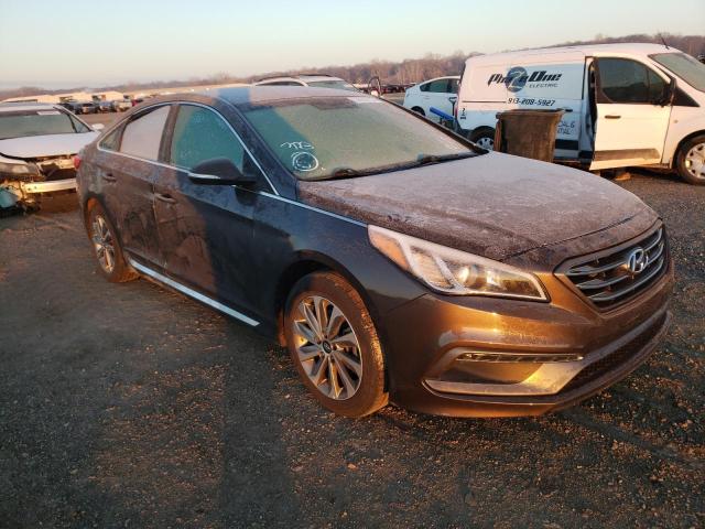 5NPE34AF5HH510088 - 2017 HYUNDAI SONATA SPORT GRAY photo 4