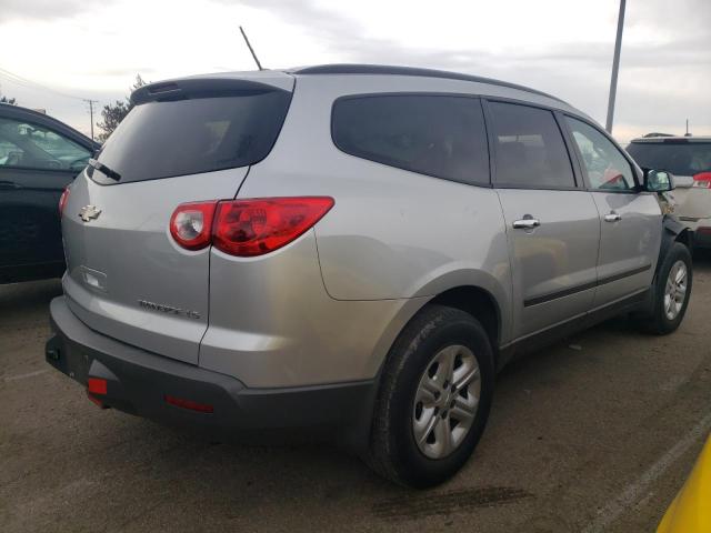 1GNKRFEDXCJ388356 - 2012 CHEVROLET TRAVERSE LS SILVER photo 3