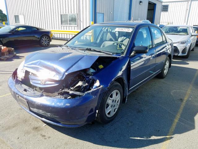 JHMES16553S001046 - 2003 HONDA CIVIC LX  photo 2