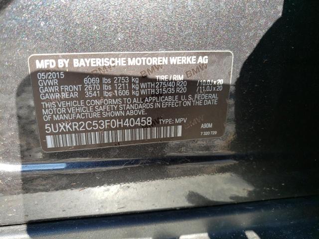5UXKR2C53F0H40458 - 2015 BMW X5 SDRIVE35I BLACK photo 13