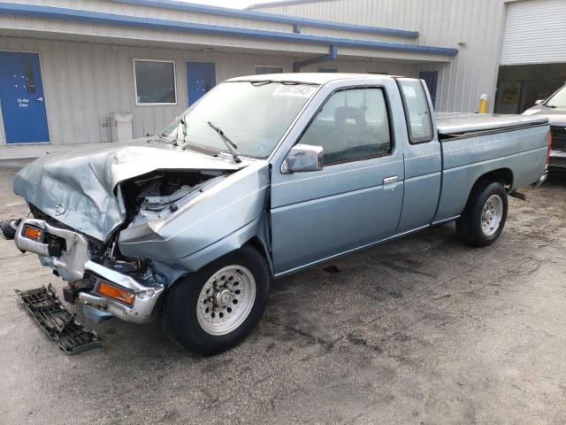 1N6HD16SXPC405777 - 1993 NISSAN TRUCK KING CAB SE BLUE photo 1