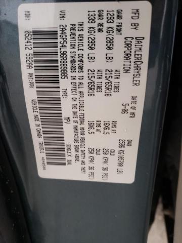 2A4GP54L96R889885 - 2006 CHRYSLER TOWN & COU TOURING მწვანე ფოტო 13