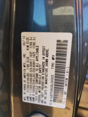 5J6TF3H50DL004500 - 2013 HONDA CROSSTOUR EXL ნაცრისფერი ფოტო 12