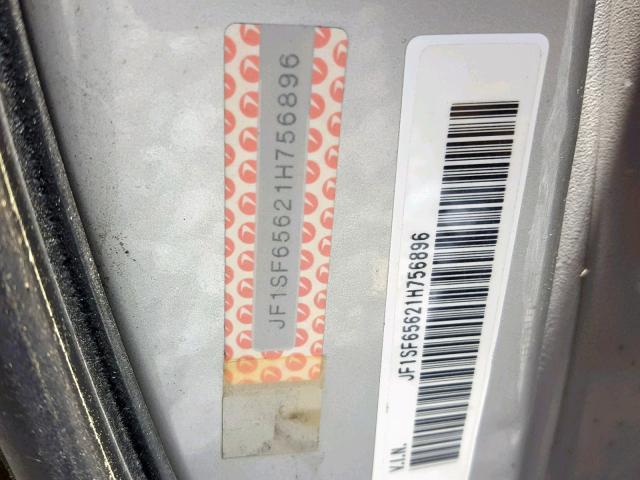 JF1SF65621H756896 - 2001 SUBARU FORESTER S  photo 10