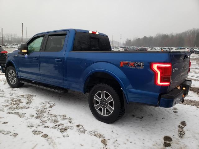 1FTFW1EG3HFB26110 - 2017 FORD F150 SUPER BLUE photo 2