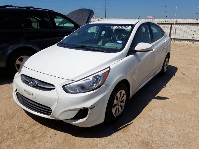 KMHCT4AE4GU040229 - 2016 HYUNDAI ACCENT SE  photo 2