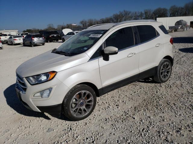 MAJ3P1VE5JC234742 - 2018 FORD ECOSPORT TITANIUM WHITE photo 1