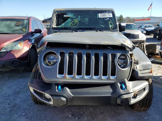 1C4JJXP64NW153697 - 2022 JEEP WRANGLER U SAHARA 4XE GRAY photo 5