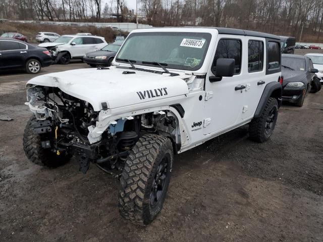 1C4HJXDN9MW815394 - 2021 JEEP WRANGLER U SPORT WHITE photo 1