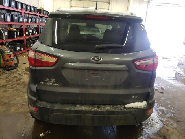 MAJ6S3GL6LC345242 - 2020 FORD ECOSPORT SE GRAY photo 6