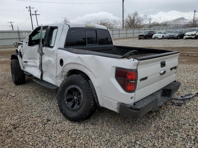 1FTEX1R65BFC59498 - 2011 FORD F150 SVT RAPTOR WHITE photo 2