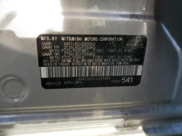 JA4AZ3A39JZ056966 - 2018 MITSUBISHI OUTLANDER SE SILVER photo 13