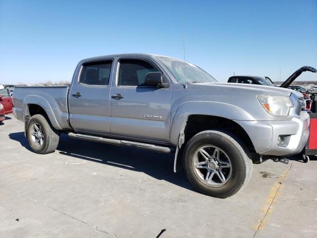 3TMMU4FNXEM065278 - 2014 TOYOTA TACOMA DOUBLE CAB LONG BED SILVER photo 4