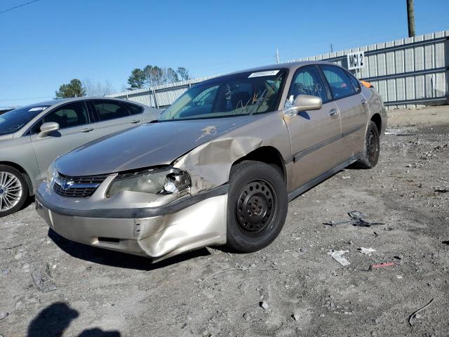 2G1WF52EX19201435 - 2001 CHEVROLET IMPALA BEIGE photo 1