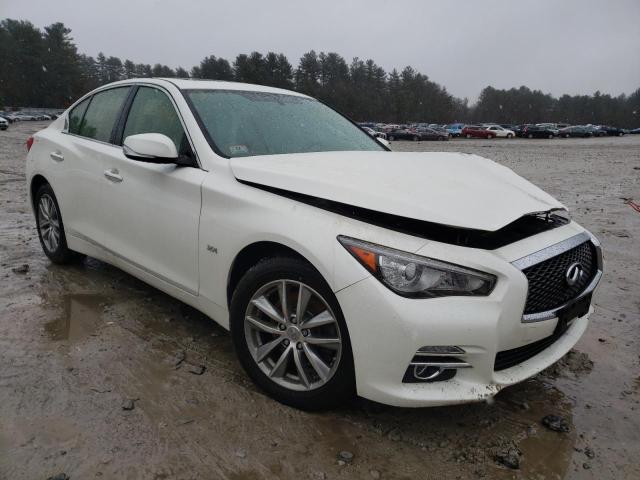 JN1EV7AR1GM342334 - 2016 INFINITI Q50 PREMIUM WHITE photo 4