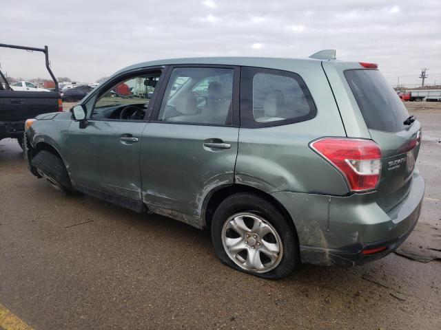 JF2SJAAC9GG471376 - 2016 SUBARU FORESTER 2.5I GREEN photo 2