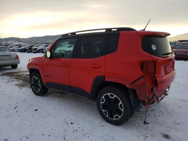 ZACCJBCT3FPB87006 - 2015 JEEP RENEGADE TRAILHAWK RED photo 2