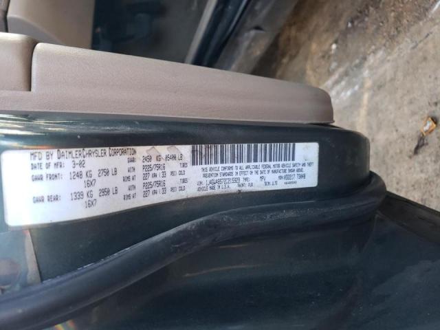 1J4GW48S72C215929 - 2002 JEEP GRAND CHER LAREDO 绿色 照片 13