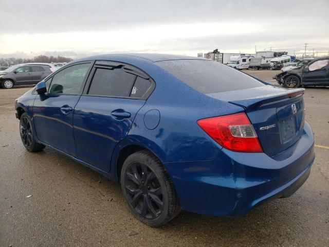 2HGFB6E53CH703265 - 2012 HONDA CIVIC SI BLUE photo 2