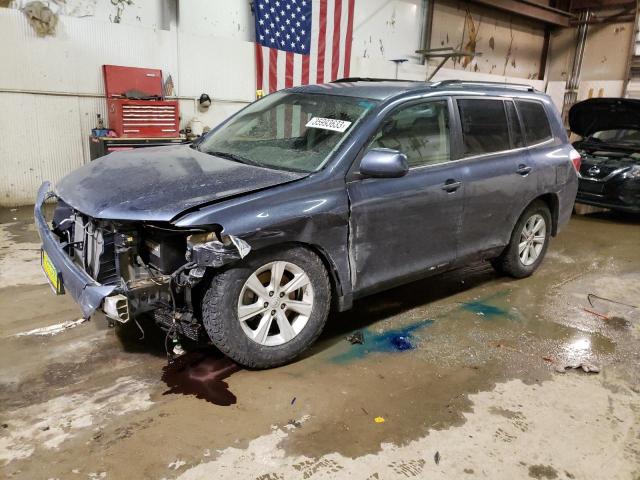 5TDBK3EH8CS129124 - 2012 TOYOTA HIGHLANDER BASE أزرق صورة 1