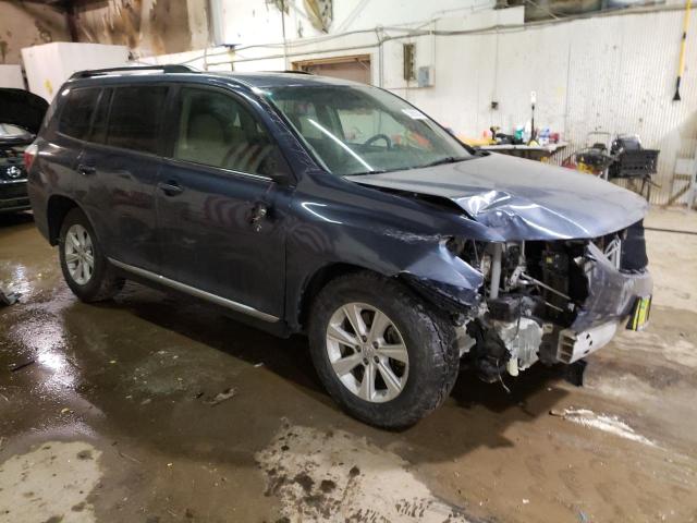 5TDBK3EH8CS129124 - 2012 TOYOTA HIGHLANDER BASE أزرق صورة 4