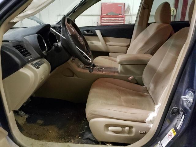 5TDBK3EH8CS129124 - 2012 TOYOTA HIGHLANDER BASE أزرق صورة 7