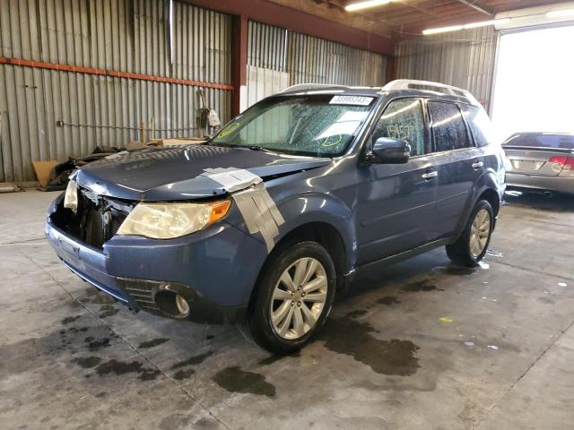 JF2SHAHC1BH743925 - 2011 SUBARU FORESTER TOURING BLUE photo 1