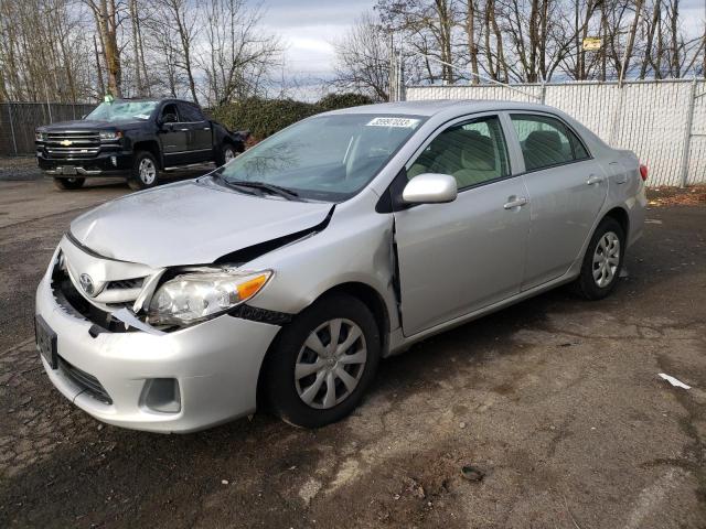 5YFBU4EE6DP220912 - 2013 TOYOTA COROLLA BASE SILVER photo 1