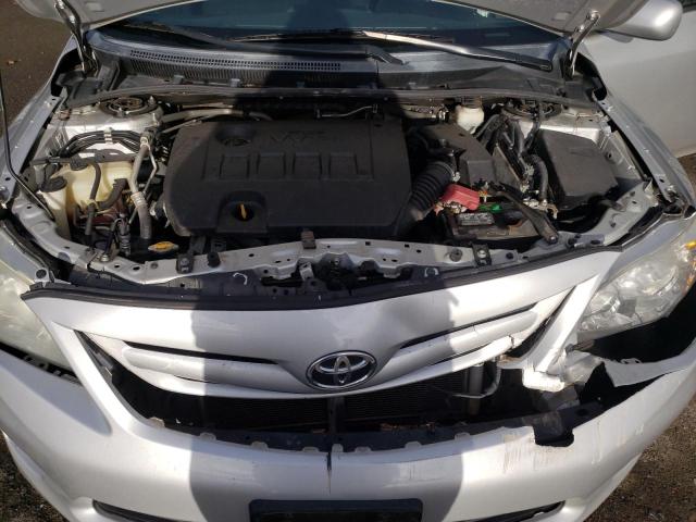 5YFBU4EE6DP220912 - 2013 TOYOTA COROLLA BASE SILVER photo 11