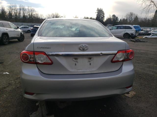 5YFBU4EE6DP220912 - 2013 TOYOTA COROLLA BASE SILVER photo 6